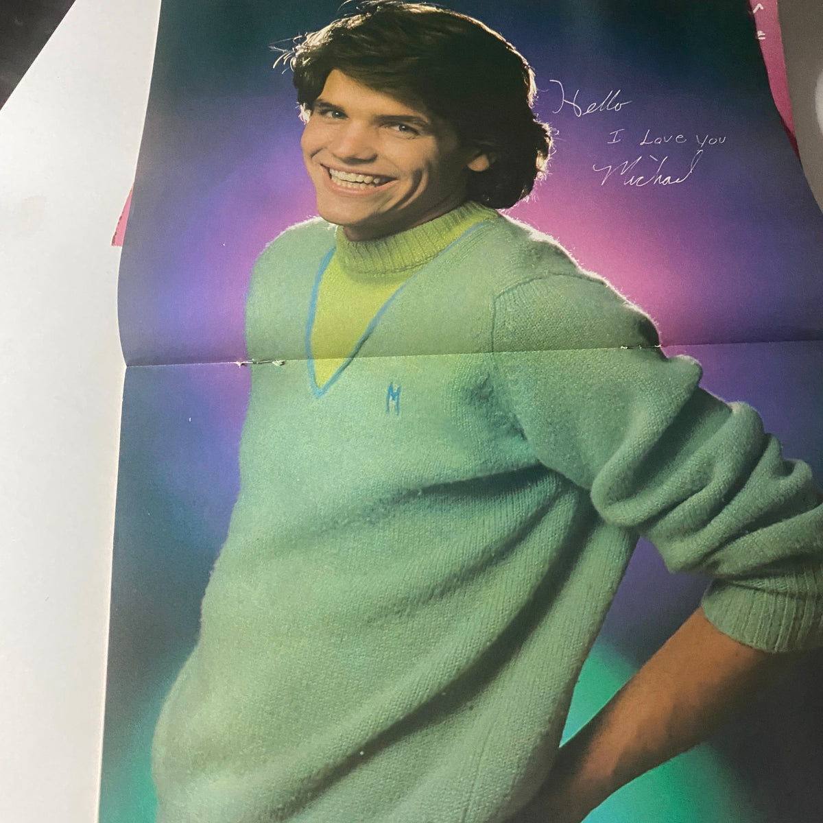 A fan photo page from Tiger Beat Magazine February 1982, celebrating the teen idol culture with personalized messages from stars.