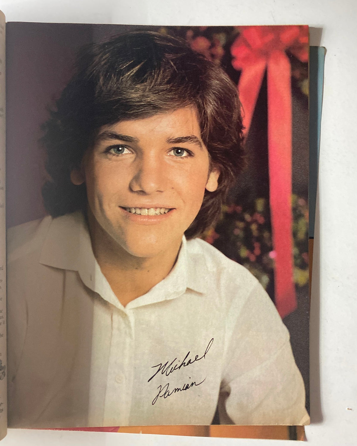 Portrait of Michael Damian smiling, featured in January 1981 Tiger Beat Star Super Special.