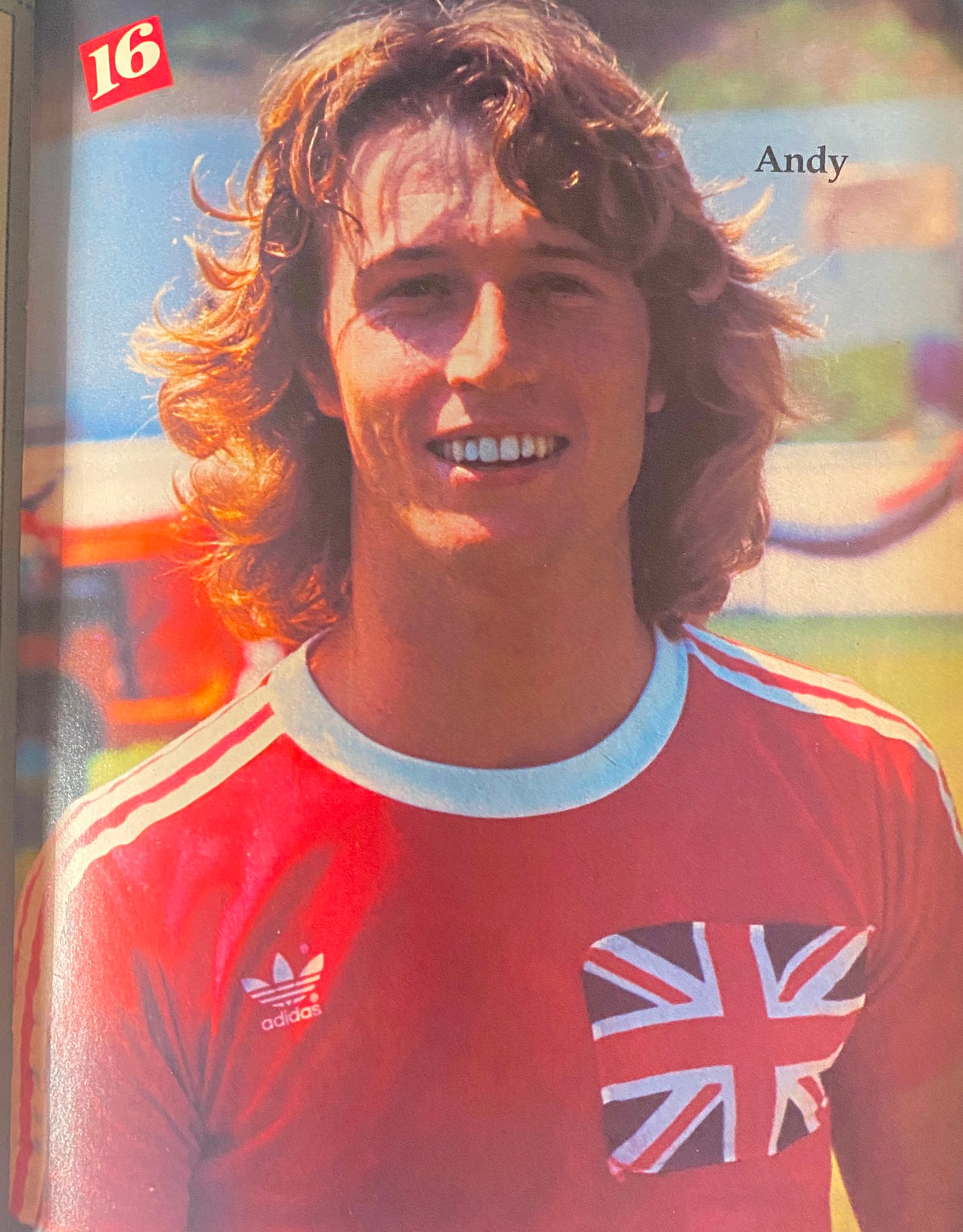 Snapshot of Andy from 16 Magazine July 1980, showcasing young icons from the vibrant 1980s.