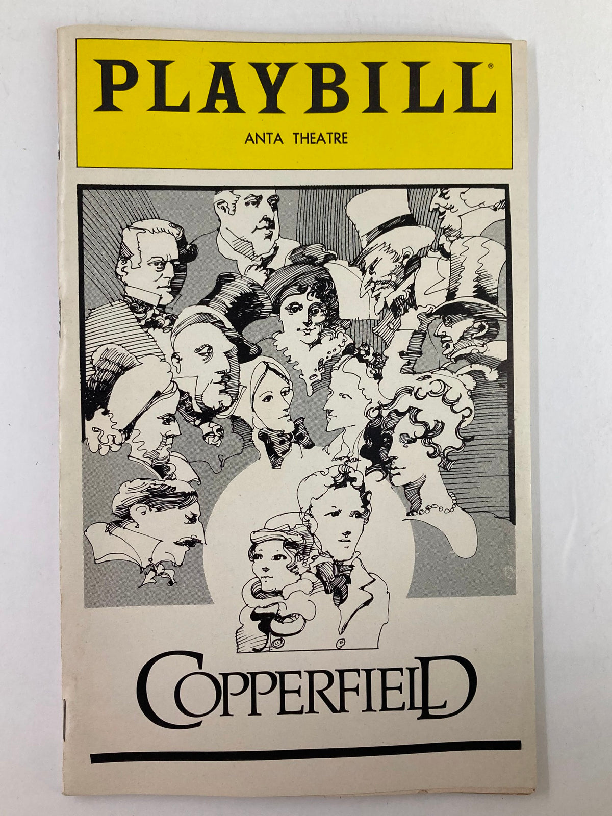 1981 Playbill Anta Theatre featuring the captivating play 'Copperfield' with an artistic cover illustration showcasing key characters from the production.