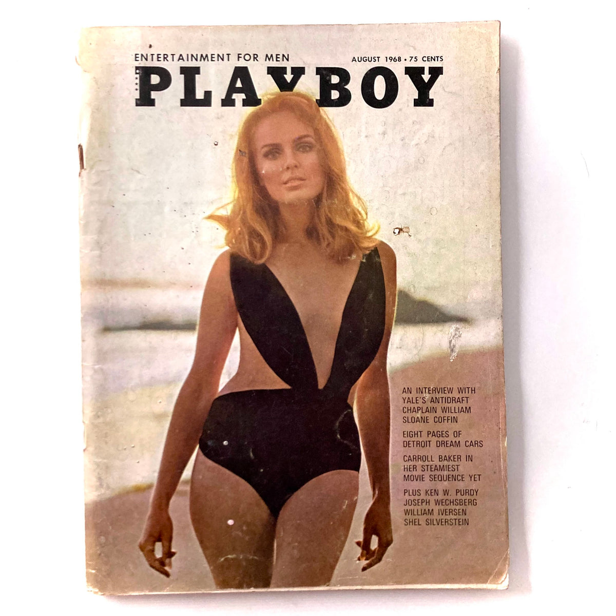 Vintage Playboy Magazine August 1968 Playmate Gale Olson w Centerfold No Label