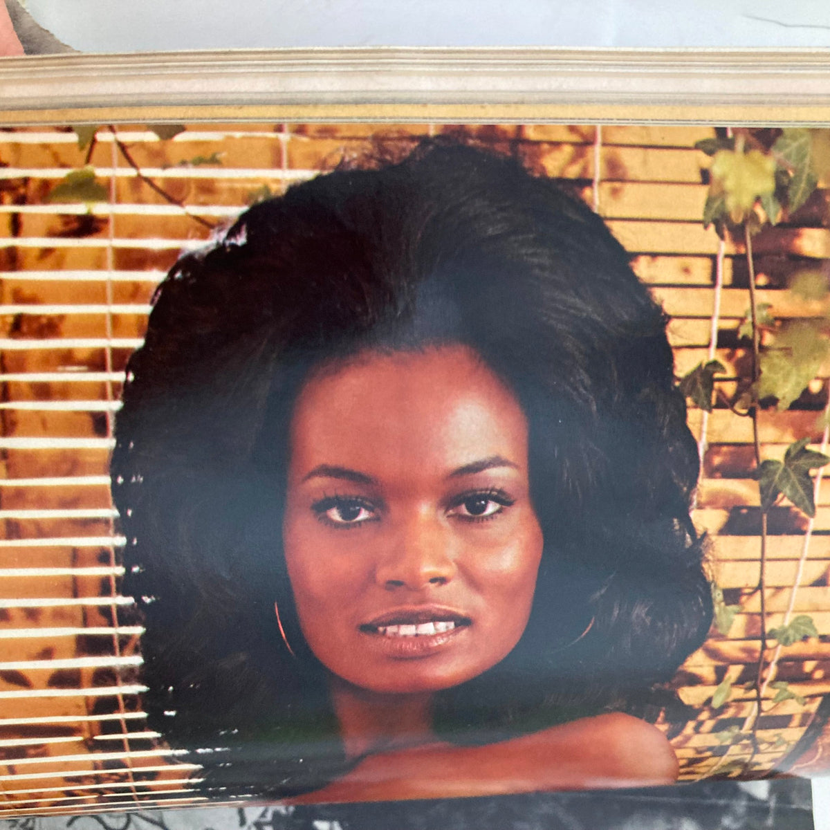 Inside page of Vintage Playboy Magazine April 1973 showcasing Playmate Julie Woodson with a beautiful hairstyle.