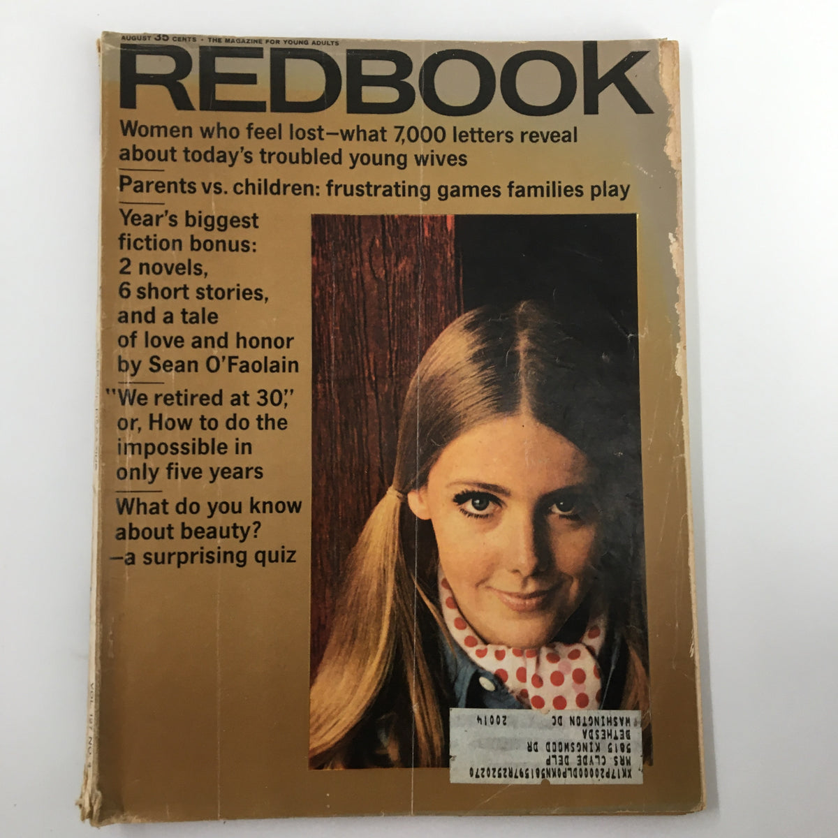 Vintage Redbook Magazine August 1966 An Answer to Young Mothers Who Feel Lost