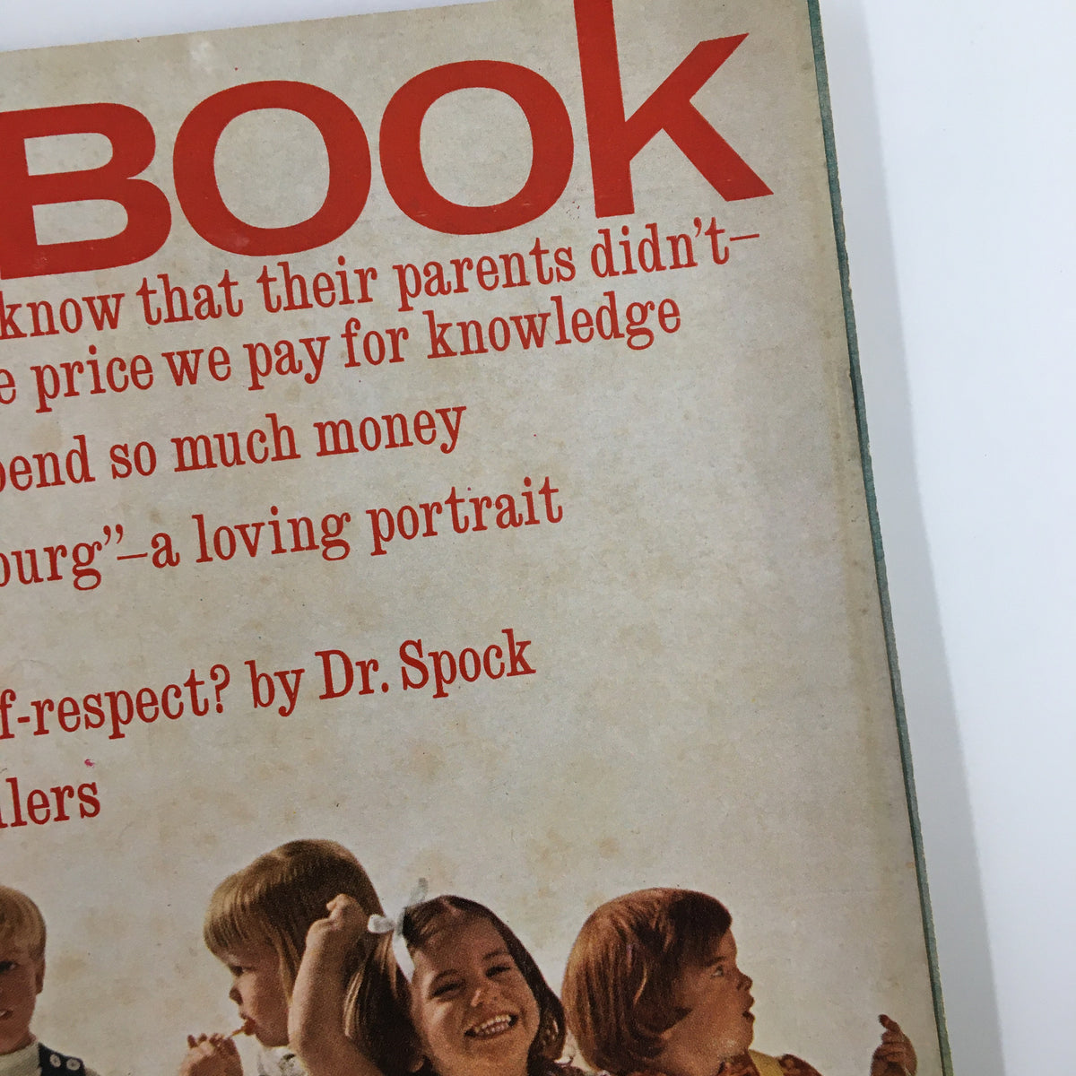 Cover of VTG Redbook Magazine February 1966 featuring bold text about parenting and financial insights for young couples.