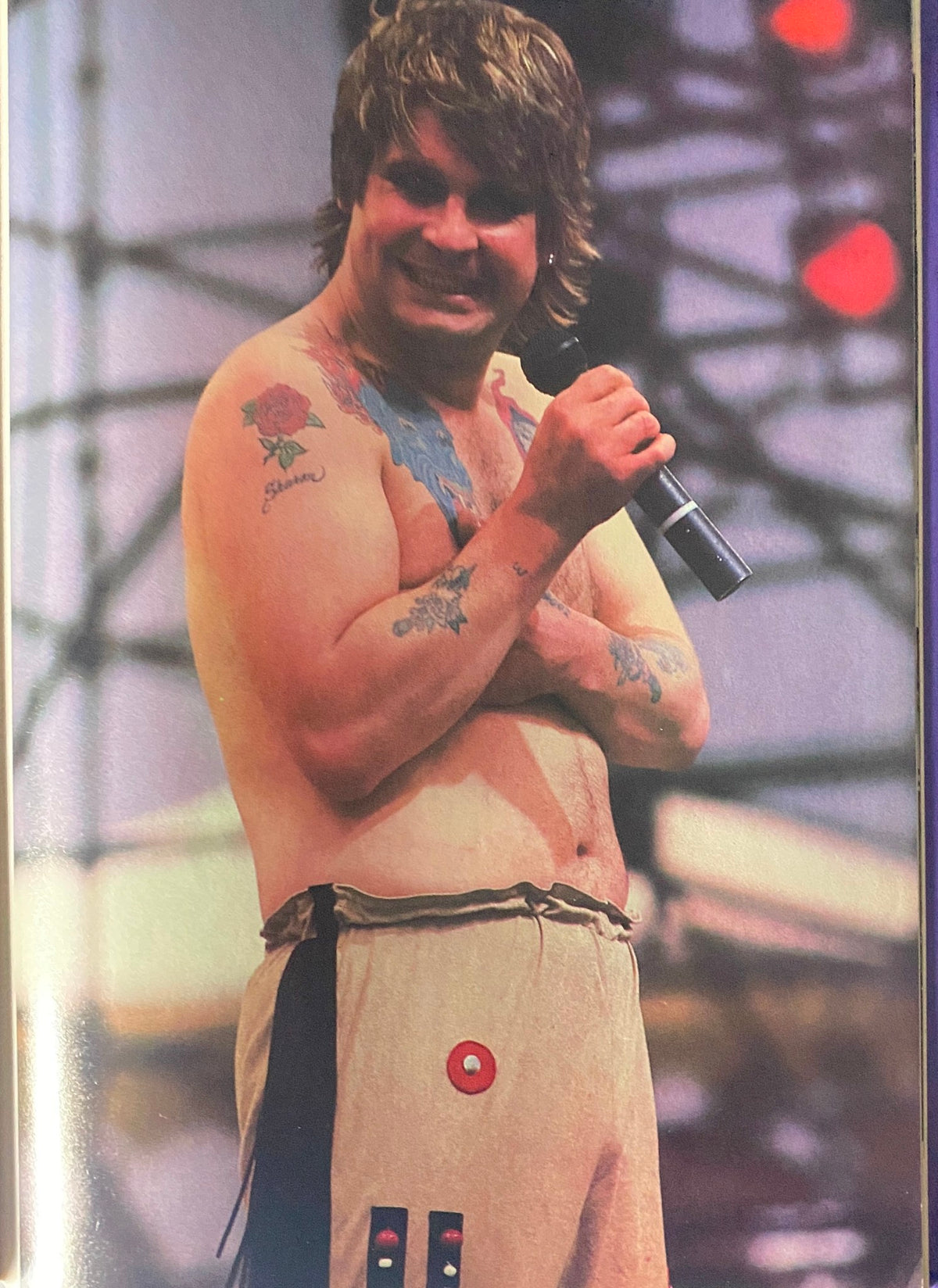Image of a popular rock singer from Circus Magazine October 31, 1983, capturing the essence of the 1980s rock scene with an energetic stage presence.