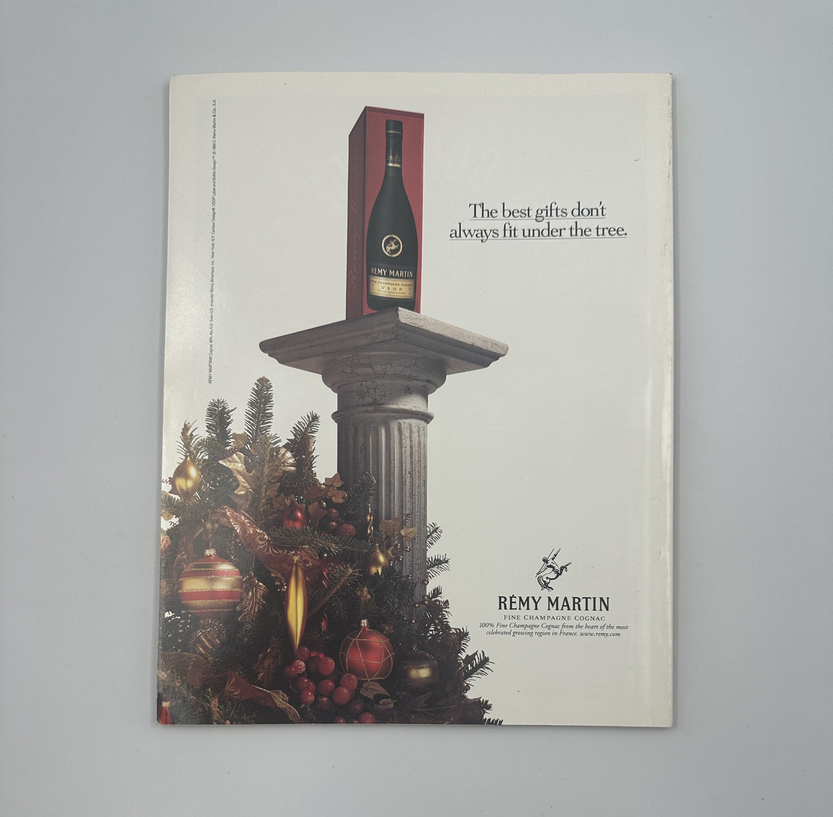 Filmmaker Magazine Winter 1998 featuring Robert Duvall, Vincent Gallo, and Paul Schrader, showcasing an advertisement for Rémy Martin champagne with a holiday theme.