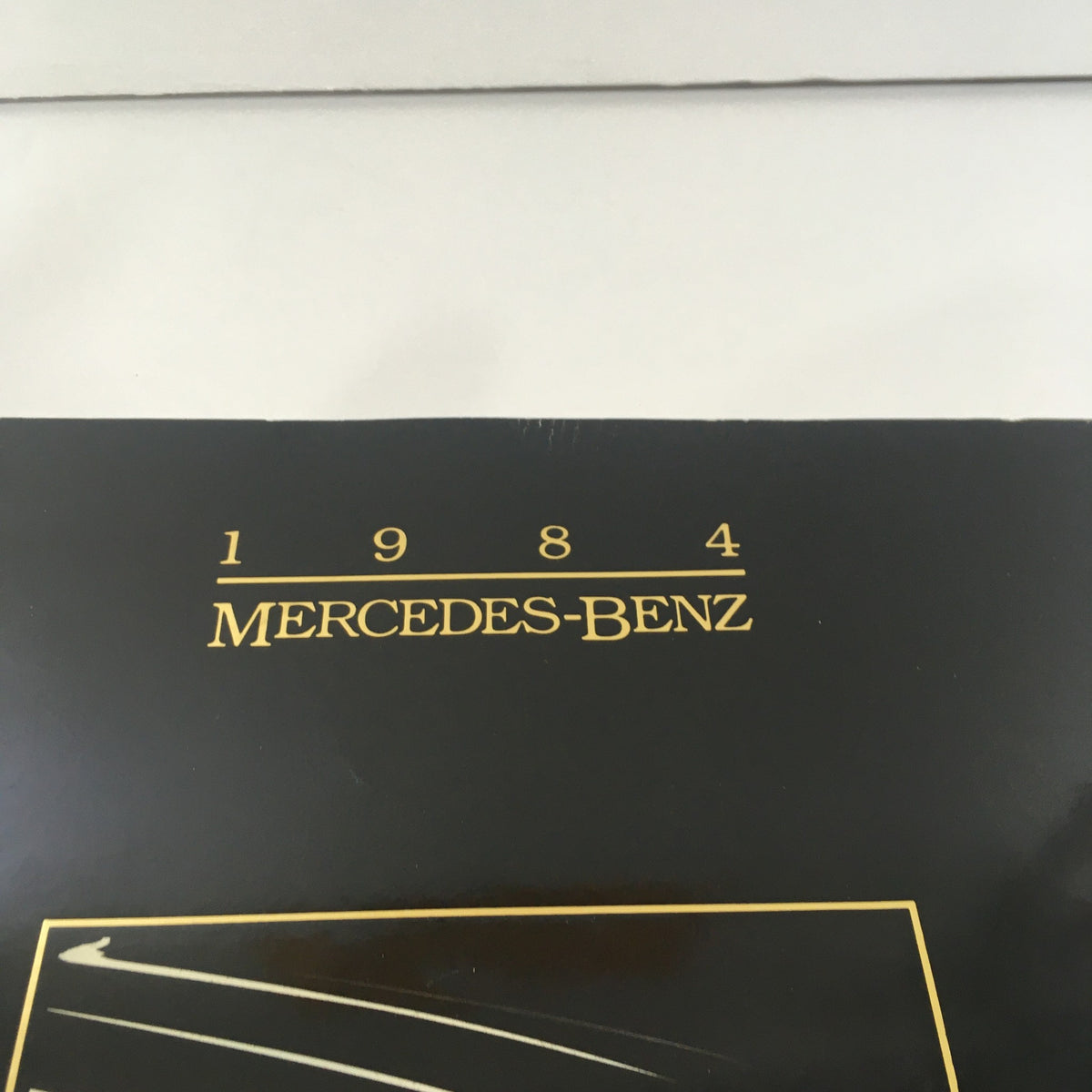 Title section of the 1984 Mercedes-Benz 190E 2.3/190D 2.2 Sedans Dealership Car Auto Brochure emphasizing the year and brand.