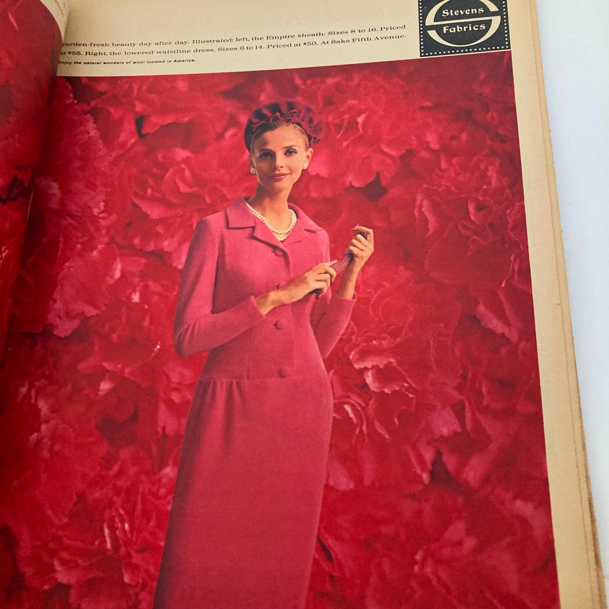 The New York Times Magazine September 29 1963 featuring a model in a pink dress against a floral background, showcasing fashion styles from the 1960s.