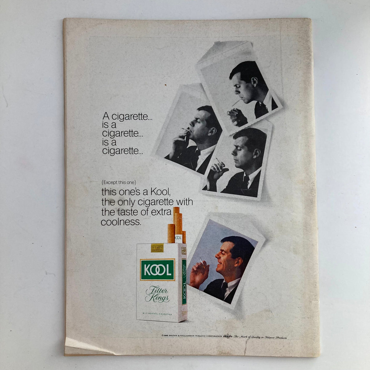 Back advertisement page of VTG Newsweek Magazine May 27 1968 promoting Kool cigarettes with stylish graphics.
