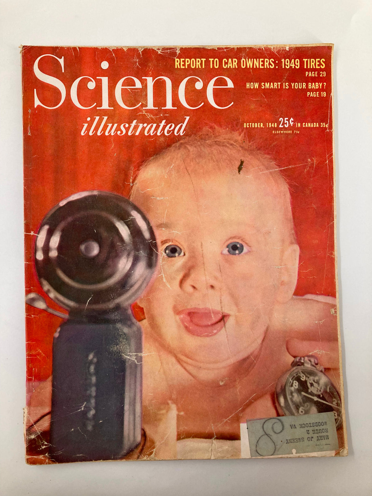 Vintage Science Illustrated Magazine October 1948 How Smart Is Your Baby?