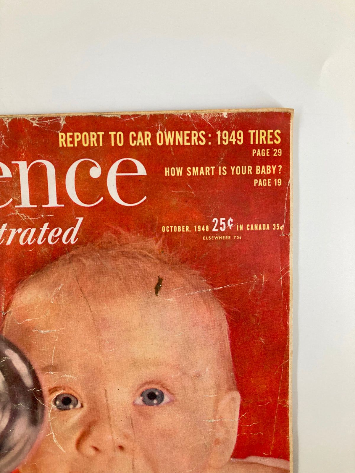 Vintage Science Illustrated Magazine October 1948 How Smart Is Your Baby?