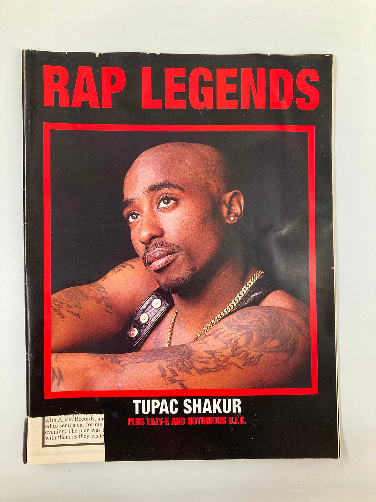 Rap Legends Magazine Tupac Shakur Plus Eazy-E and Notorious B.I.G.