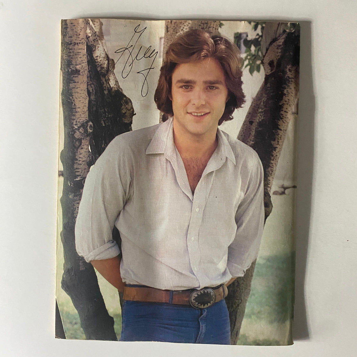 Cover page of SuperTeen Magazine July 1981 showcasing a young male star posing against a tree, highlighting the nostalgic appeal for collectors and fans of vintage magazines.