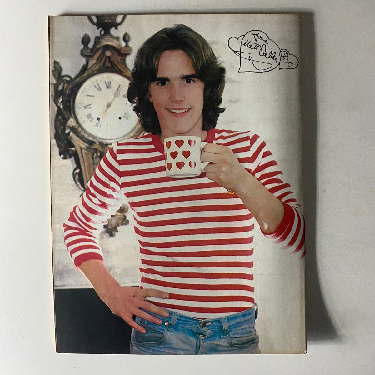 Full-page image from SuperTeen Magazine May 1981 featuring Matt Dillon, showing his casual style and charming smile.