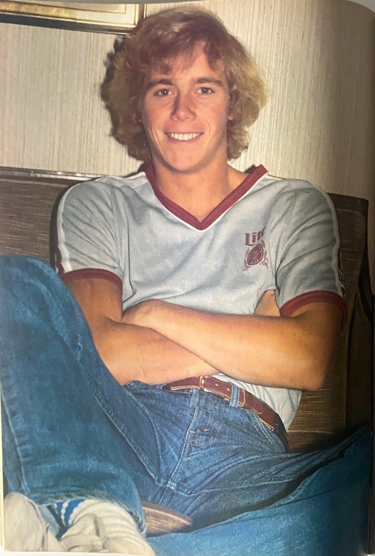 Teen Bag Magazine September 1981 featuring John Schneider smiling casually while seated, showcasing vintage 1980s fashion.