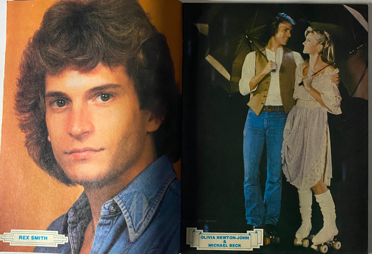 Teen Stars Photo Album Issue No. 41 featuring a portrait of Rex Smith, showcasing a classic 1980s hairstyle and denim shirt.