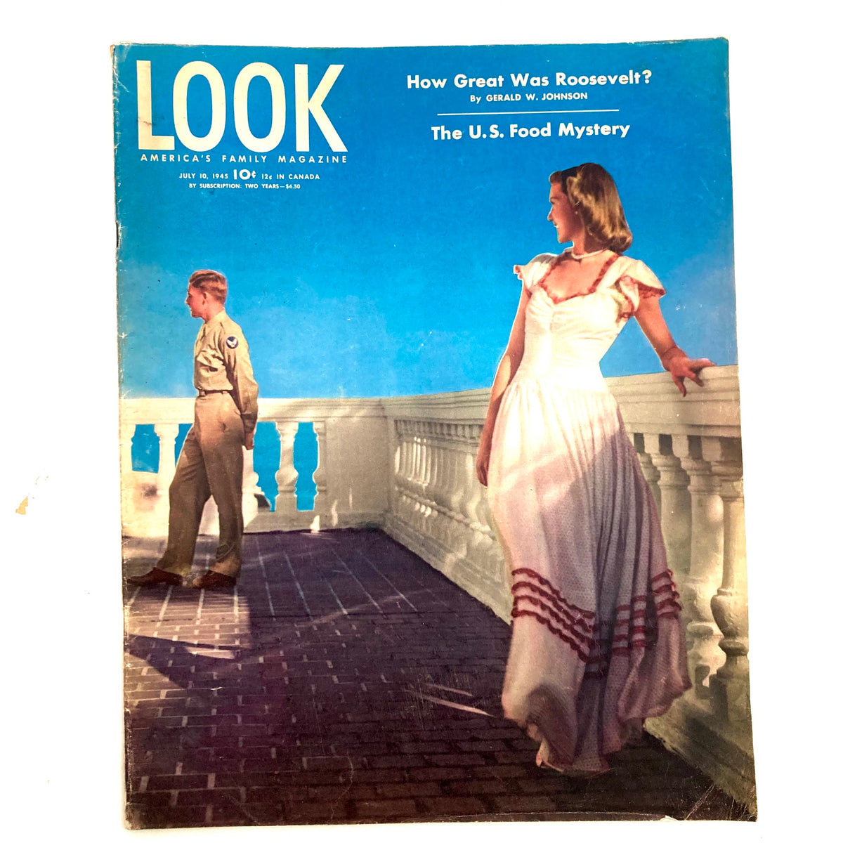 Vintage Look Magazine July 10 1945 How Great Was Roosevelt & The U.S. Food Mystery