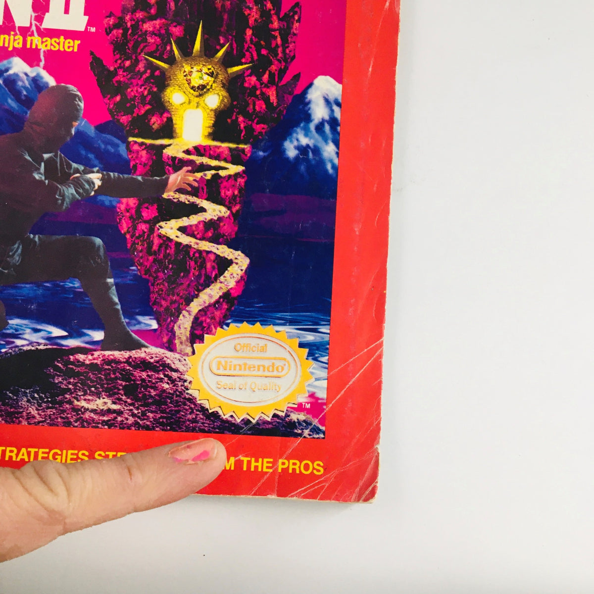 Close-up of Nintendo Power Magazine cover emphasizing the title Ninja Gaiden II and its official seal of quality.