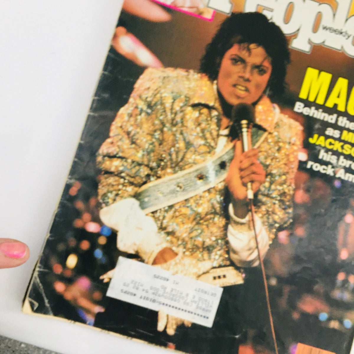 Cover of People Weekly Magazine dated July 23, 1984, featuring Michael Jackson in a sparkling outfit, showcasing a significant moment in pop culture history.