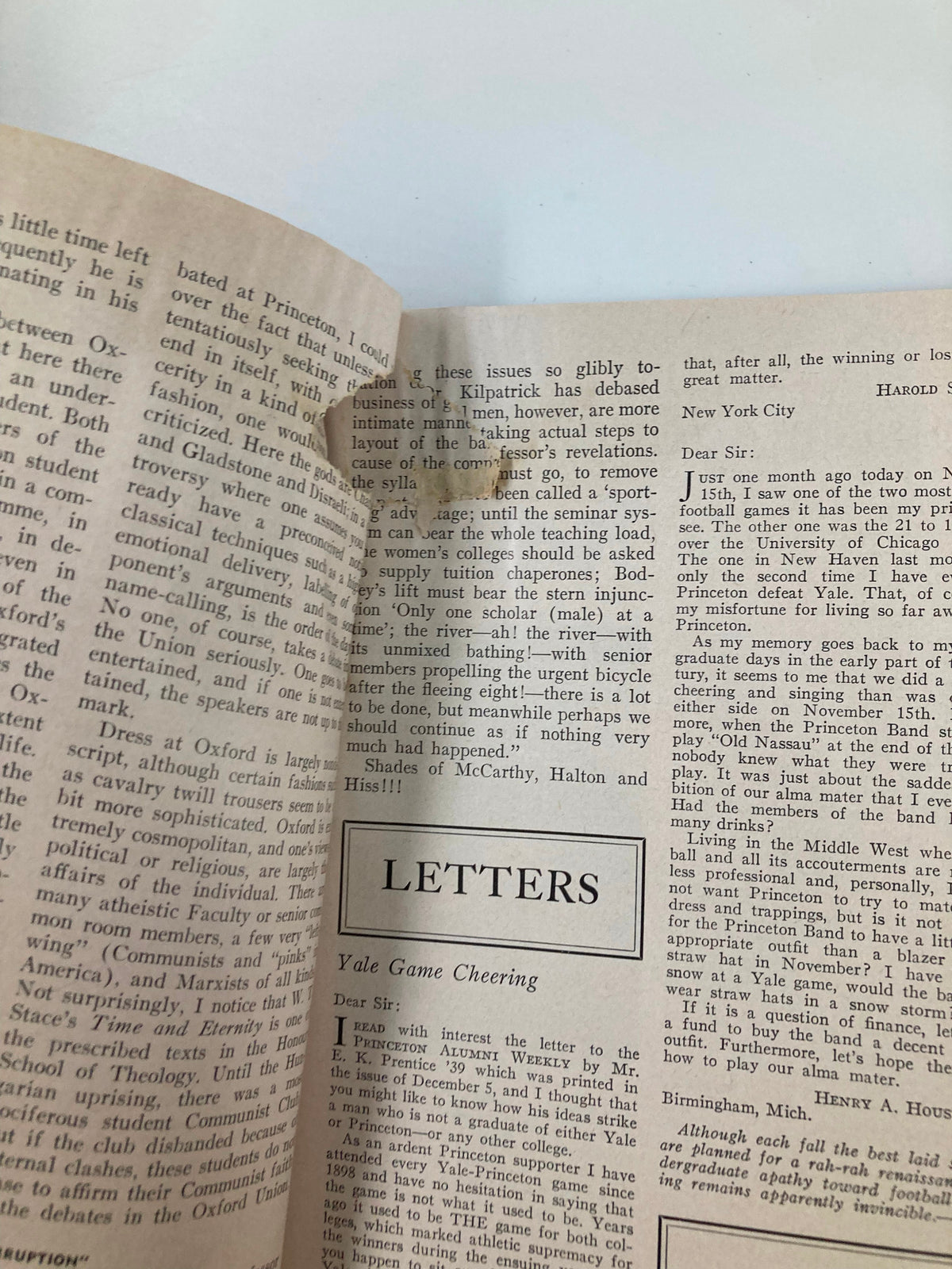 Vintage Princeton Alumni Weekly February 13 1959 A Rhodes Scholar Vivid Comparisons