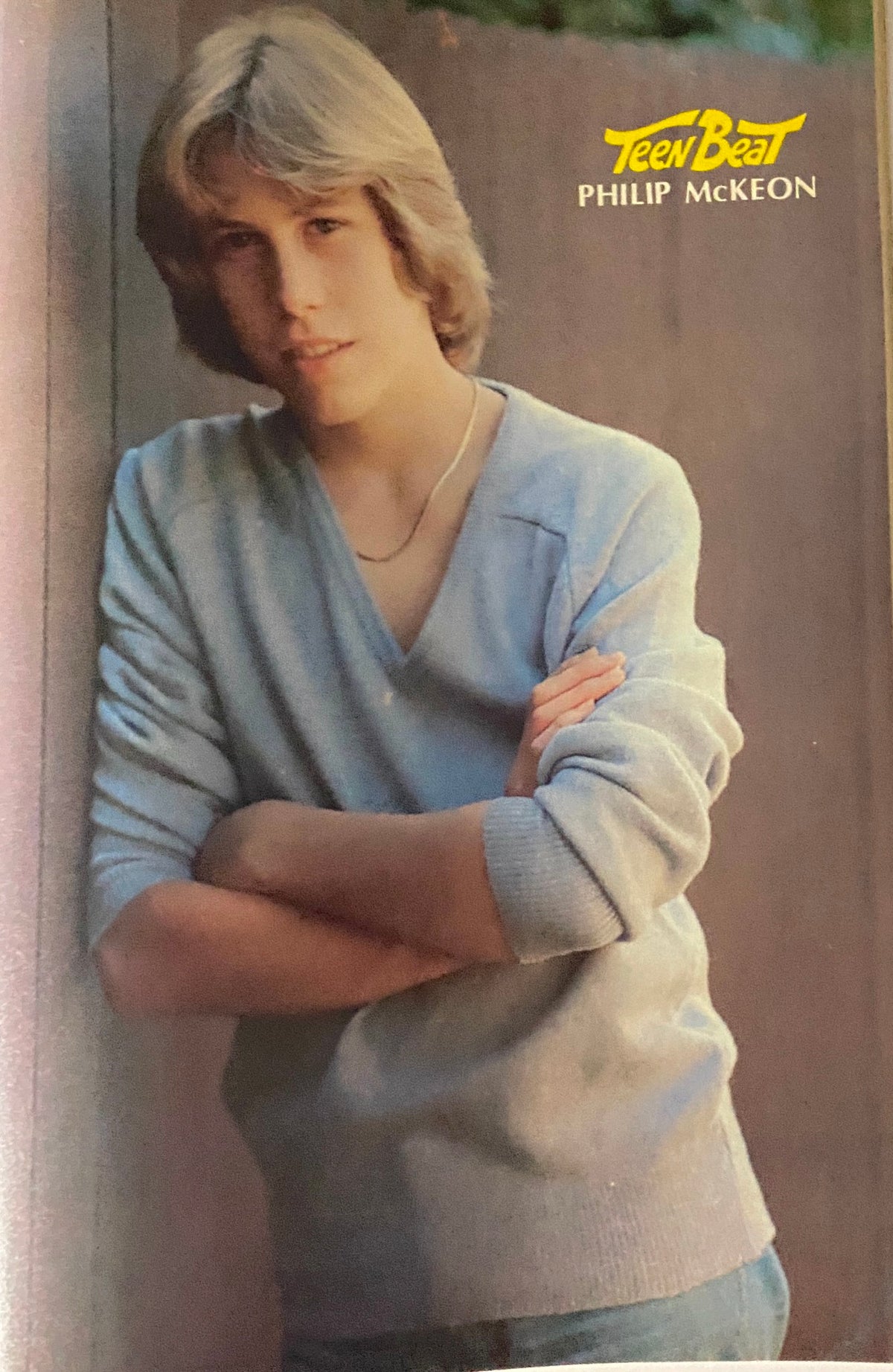 Portrait of Philip McKeon from Teen Beat Magazine January 1981, showing his youthful charm and popularity among teen readers.
