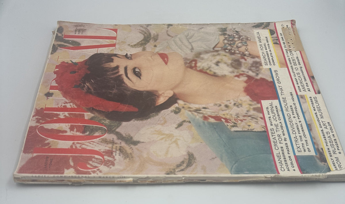 Ladies' Home Journal Magazine March 1958 Chanel Fashion, Benjamin Spock