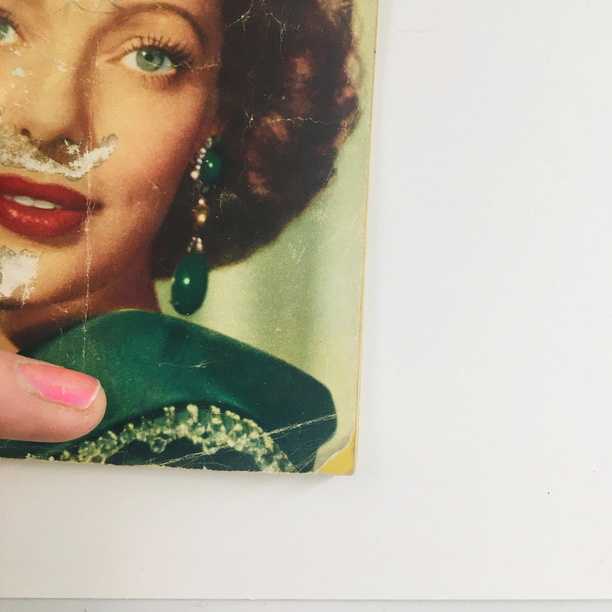 Detailed view of the TV Guide Magazine December 4, 1953 cover starring actress Loretta Young, showing the magazine's vintage condition.
