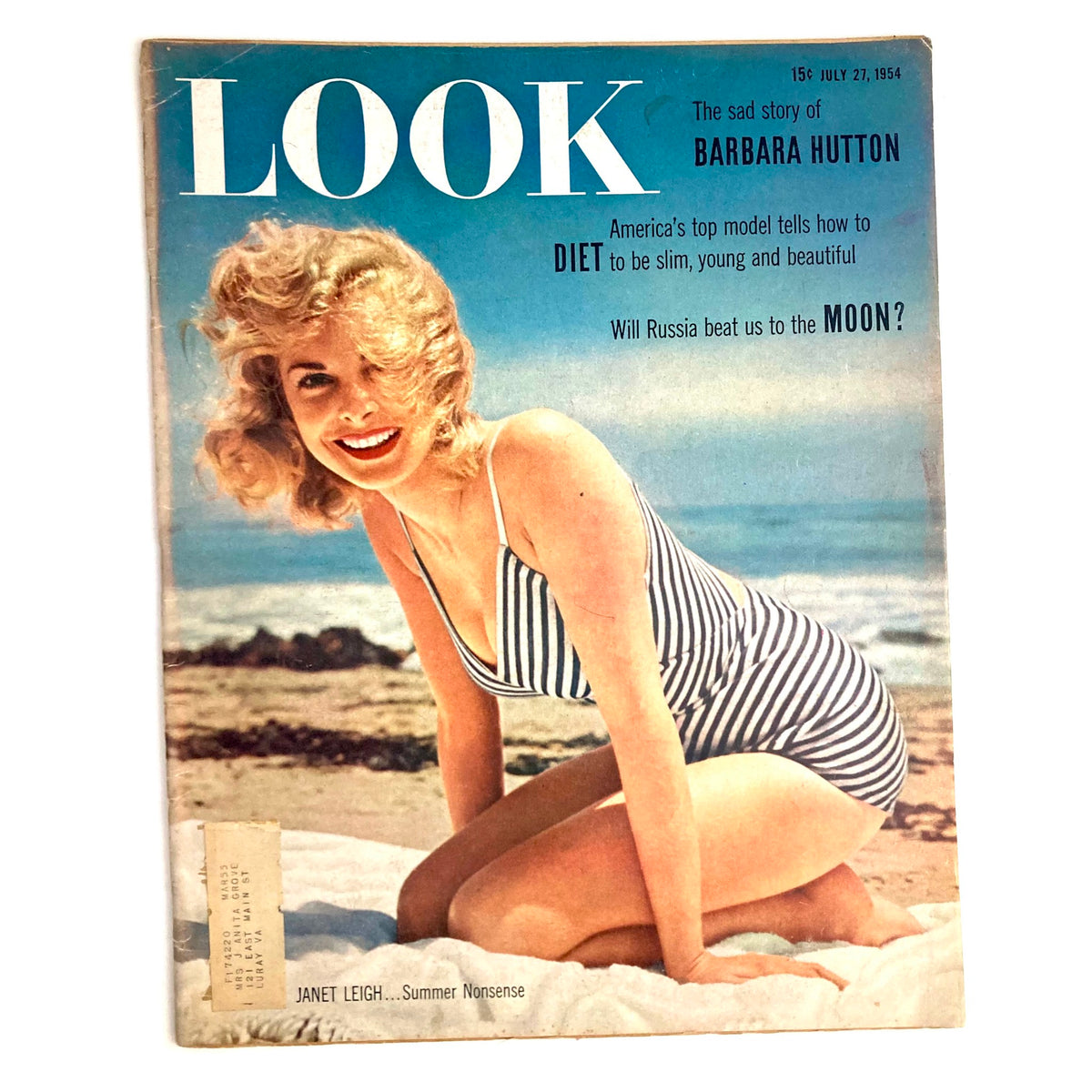 Vintage Look Magazine July 27 1954 Vol 18 No. 15 Janet Leigh Summer Nonsense