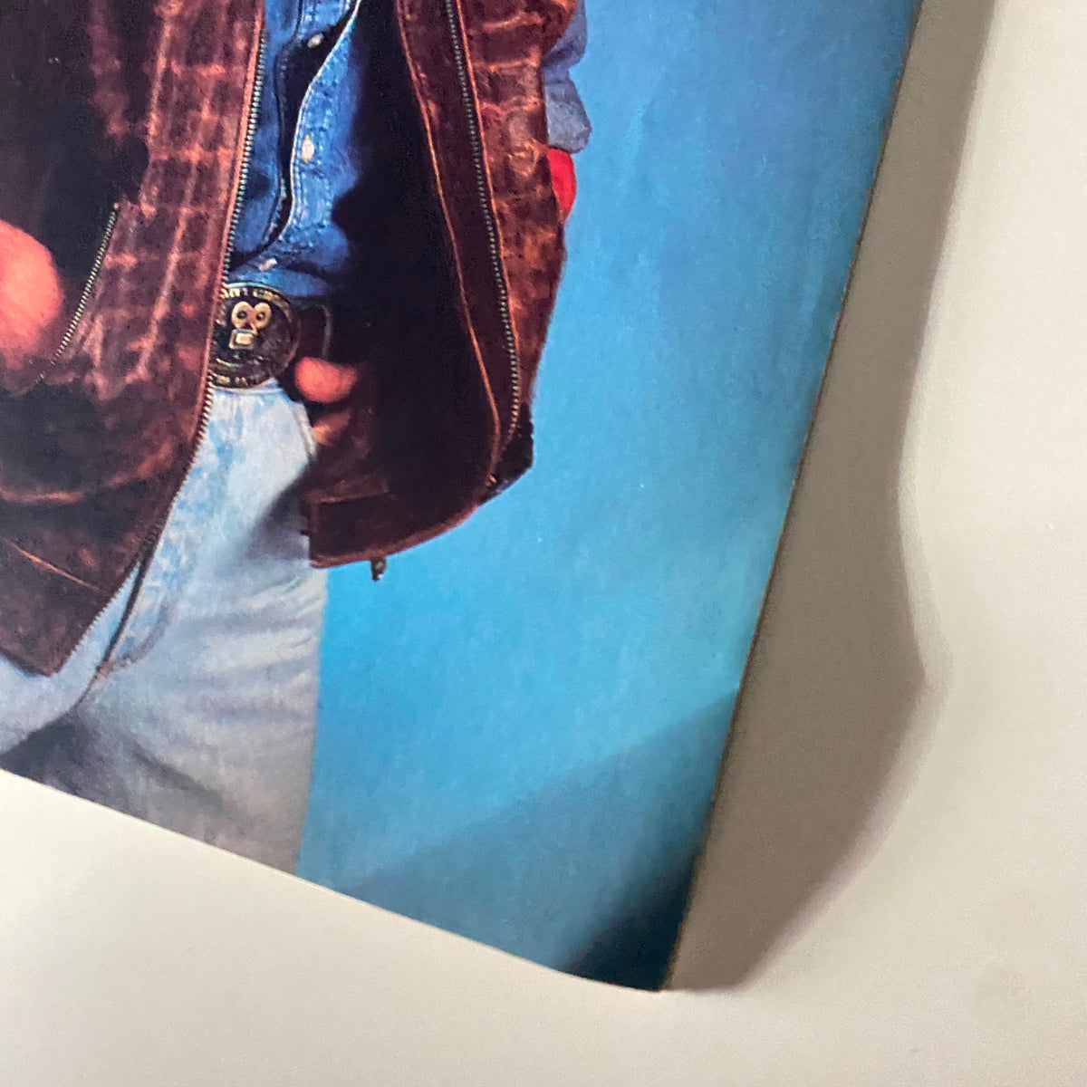 Teen Beat Magazine August 1983 cover featuring Chris Atkins, wearing a brown leather jacket and blue shirt.