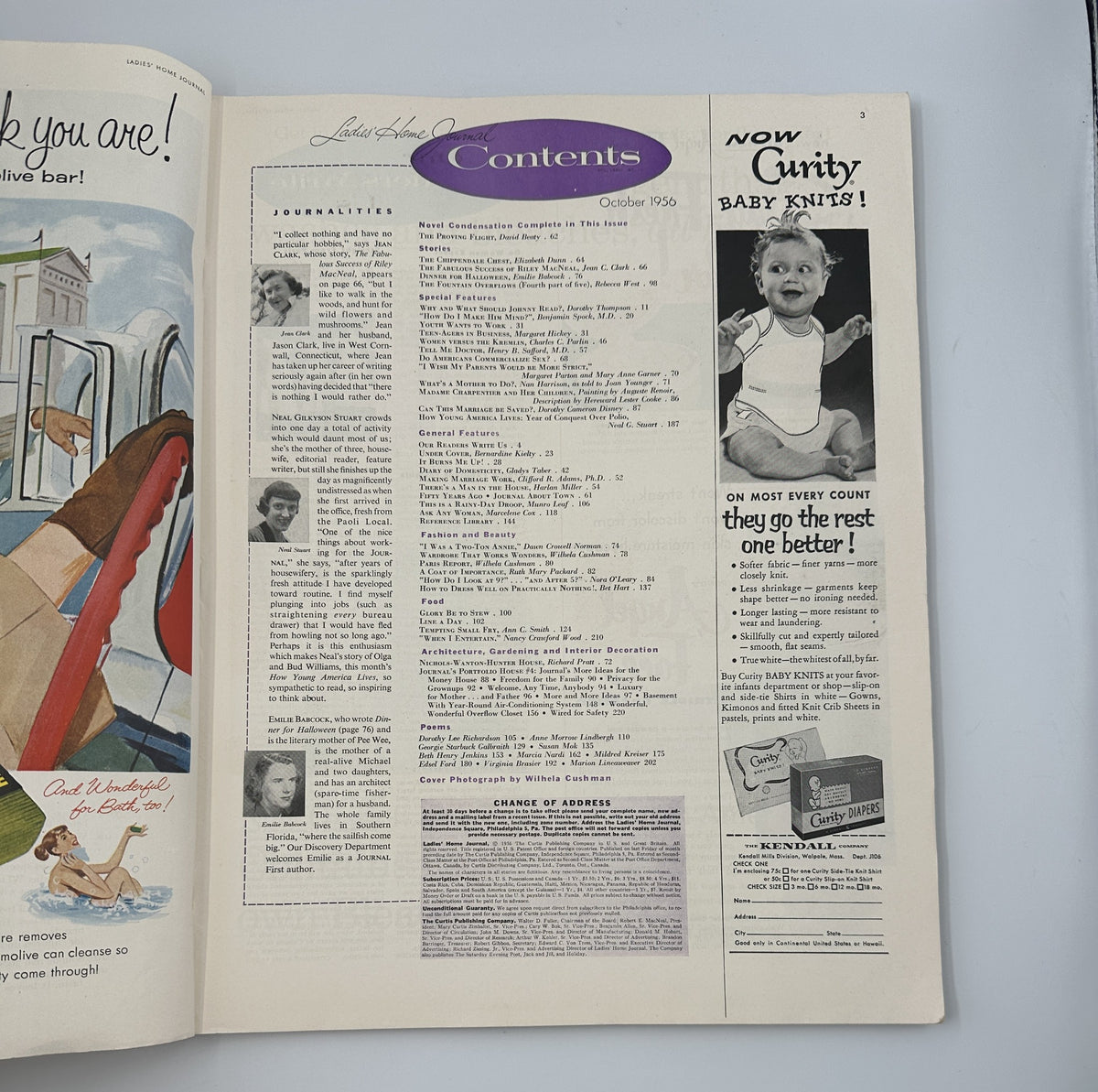 Ladies' Home Journal Magazine October 1956 The Proving Flight David Beaty, Spock