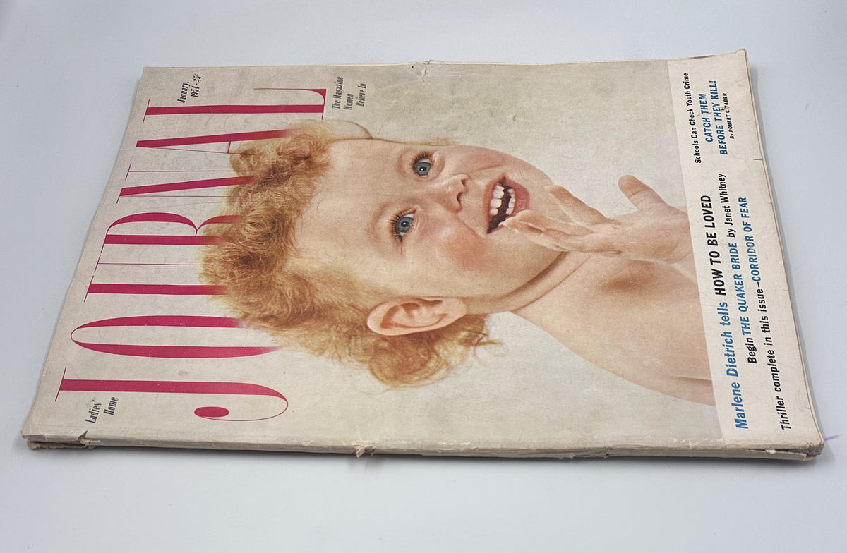 Ladies' Home Journal Magazine January 1954 Marlene Dietrich, Quaker Bride