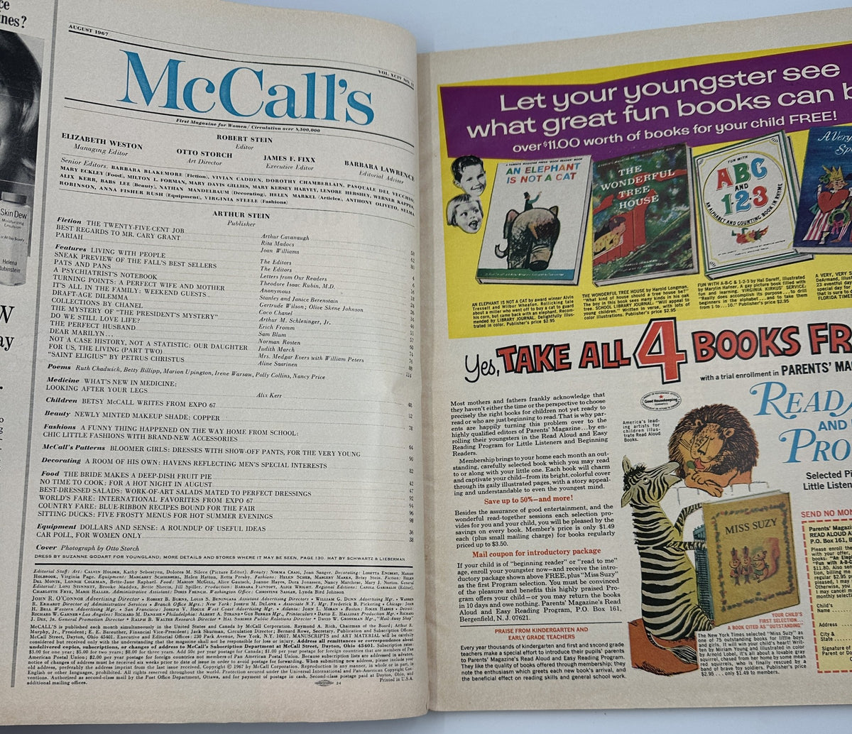 McCall's Magazine August 1967 Marilyn Monroe, Erich Fromm, Expo 67