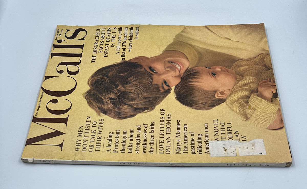 McCall's Magazine February 1966 Dylan Thomas, Infant Deaths Report