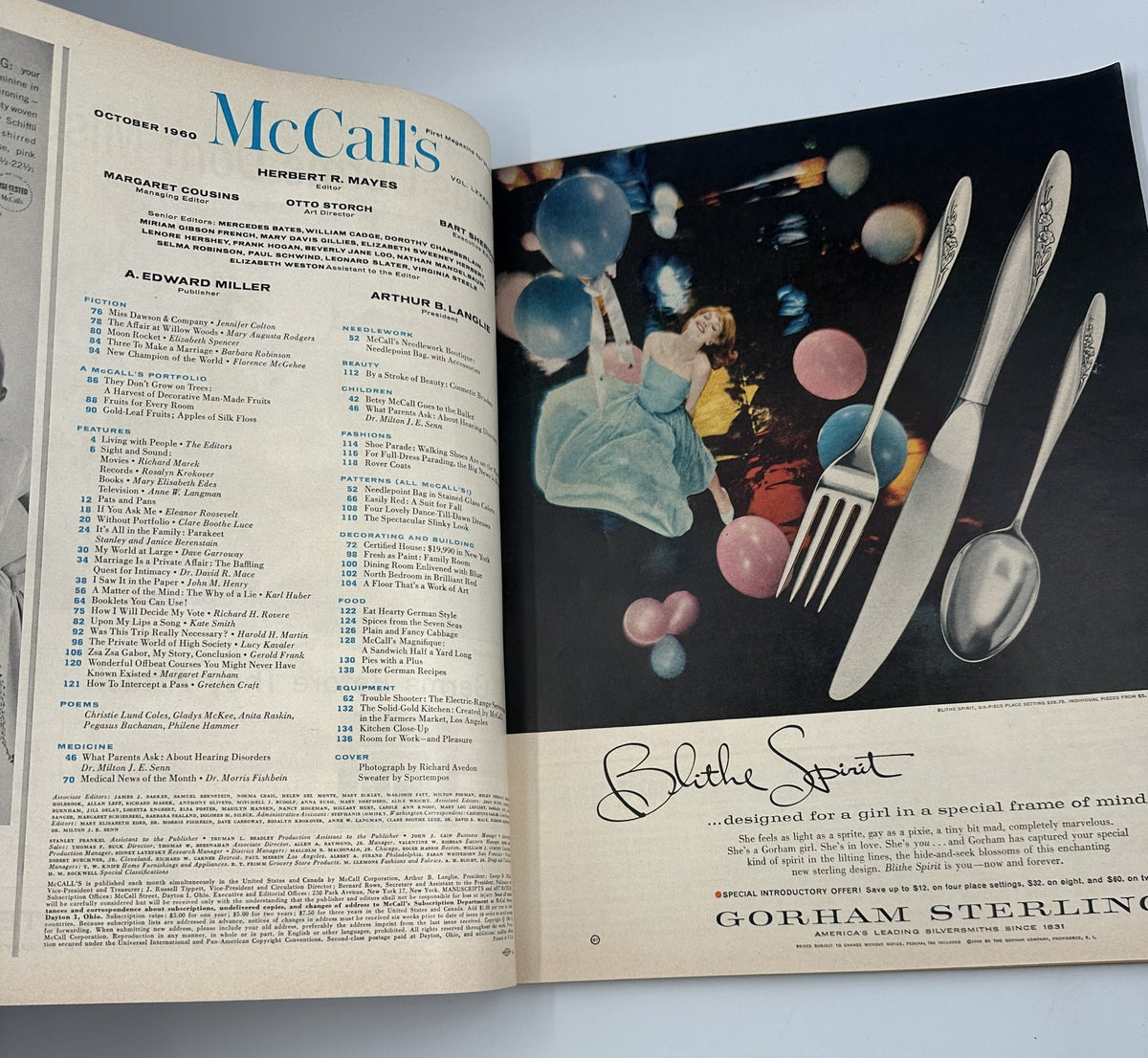 McCall’s Magazine October 1960 Kate Smith's Autobiography, Dave Garroway