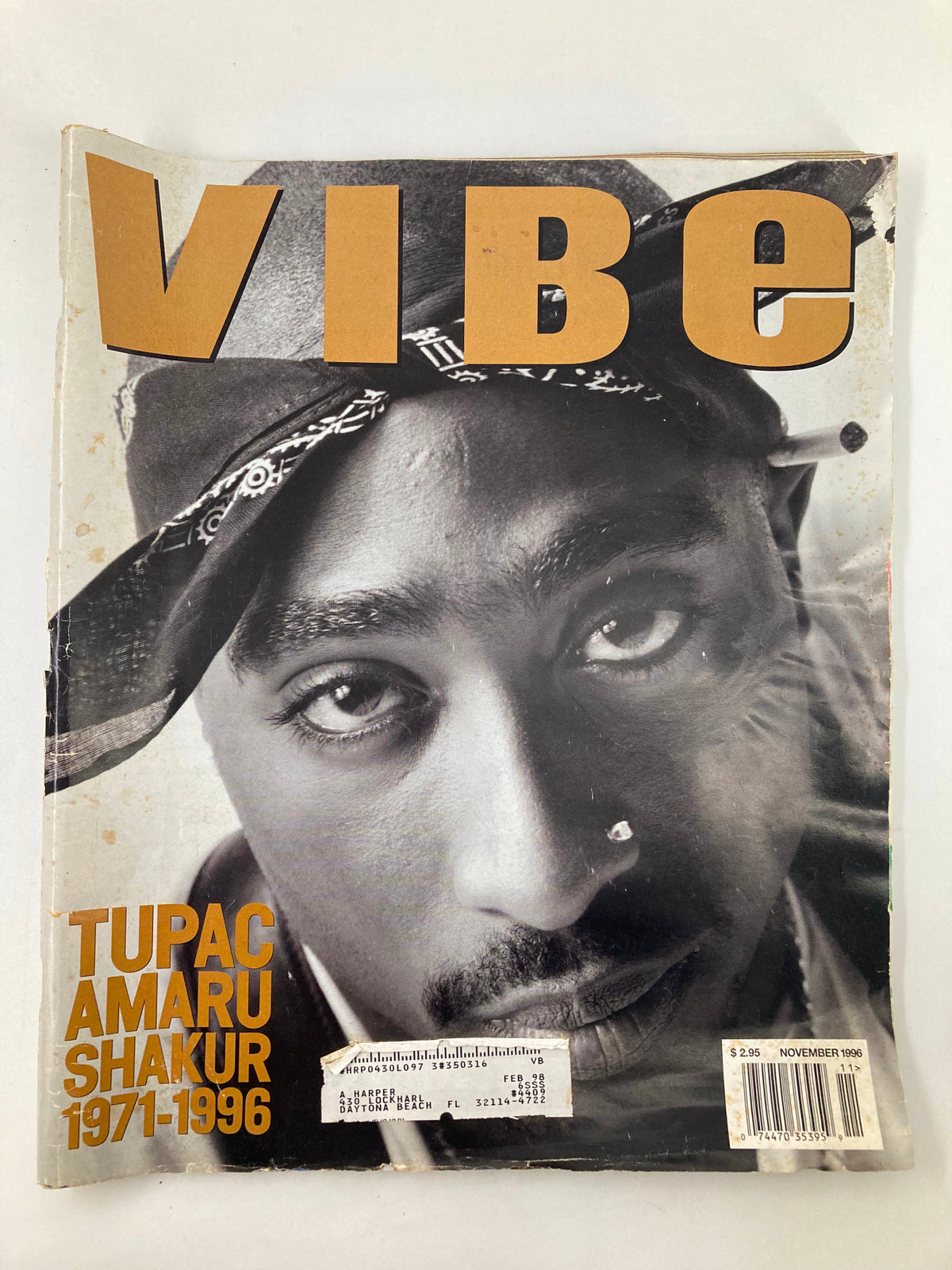 Vibe Magazine November 1996 Tupac Amaru Shakur 1971 - 1996