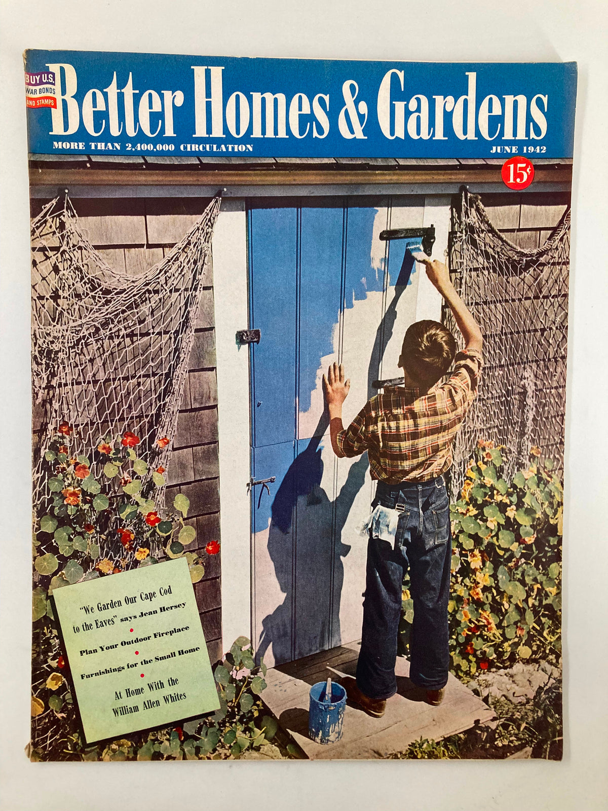 Vintage Better Homes & Gardens Magazine June 1942 We Garden Our Cape Cod to Eaves