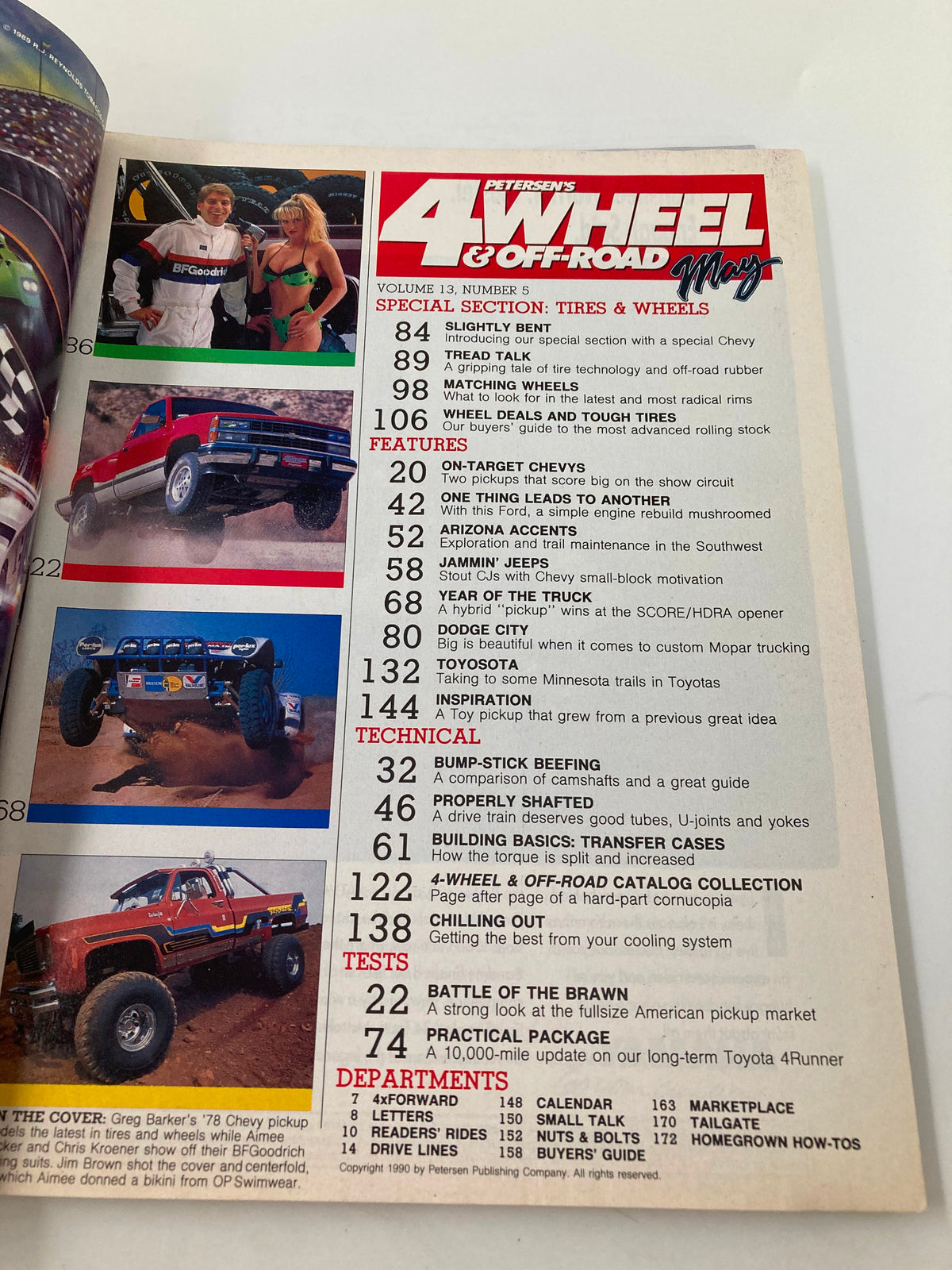Petersen's 4 Wheel & Off-Road Magazine May 1990 Greg Barker '78 Chevy Pickup