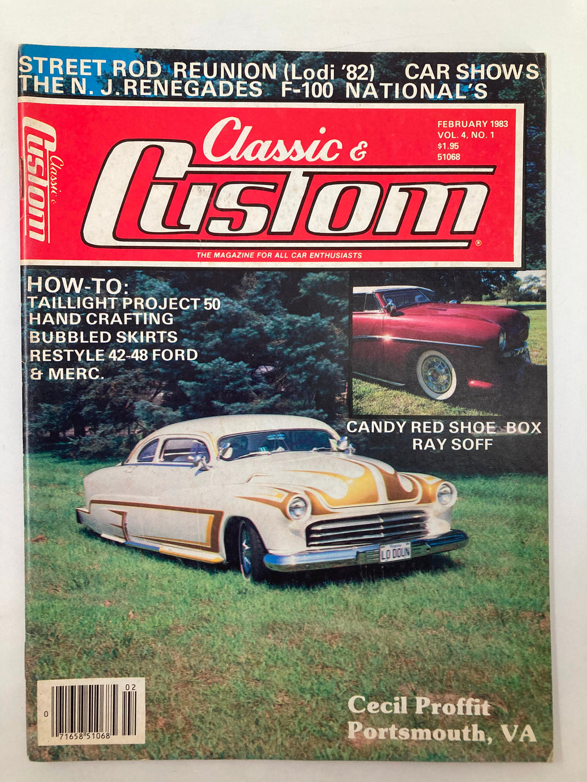 Vintage Classic & Custom Magazine February 1983 Candy Red Shoe Box Ray Soff No Label