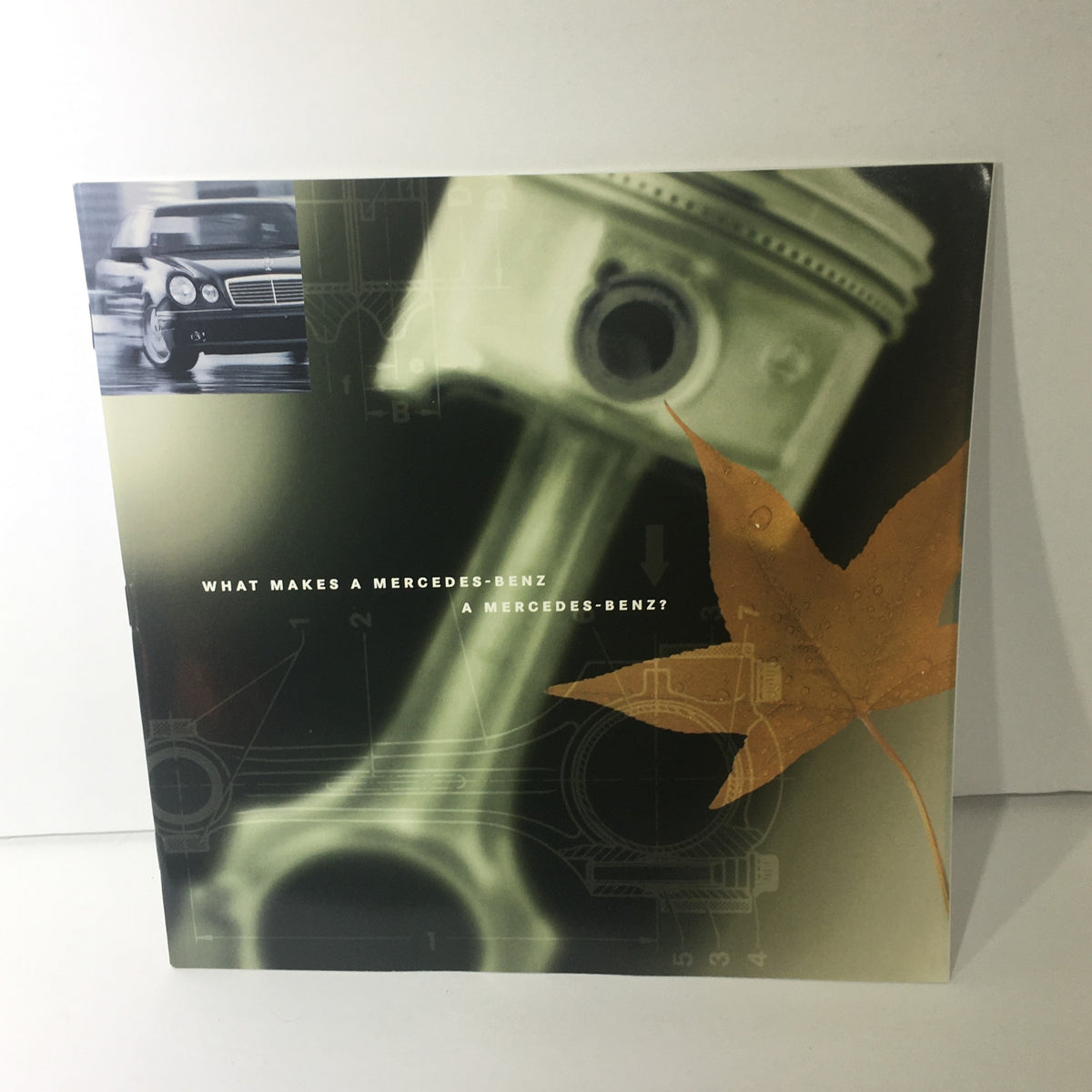 Front cover of the 1997 Mercedes-Benz S-Class Dealership Car Auto Brochure Catalog, featuring design elements that question 'What makes a Mercedes-Benz a Mercedes-Benz?'