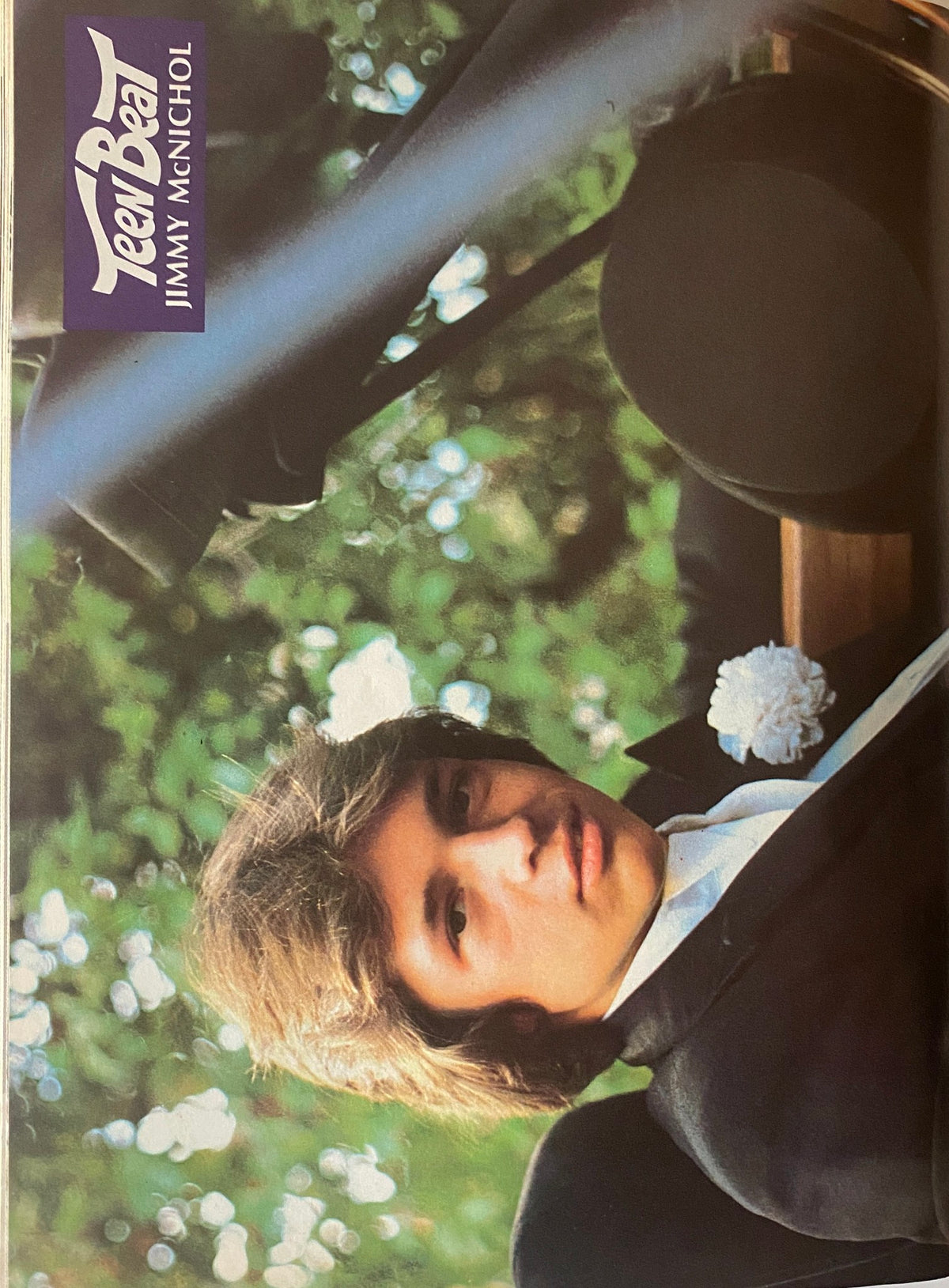 Teen Beat Magazine April 1981 highlights a portrait of Jimmy McNichol, styled in a classic suit, appealing to teen fans of the era.