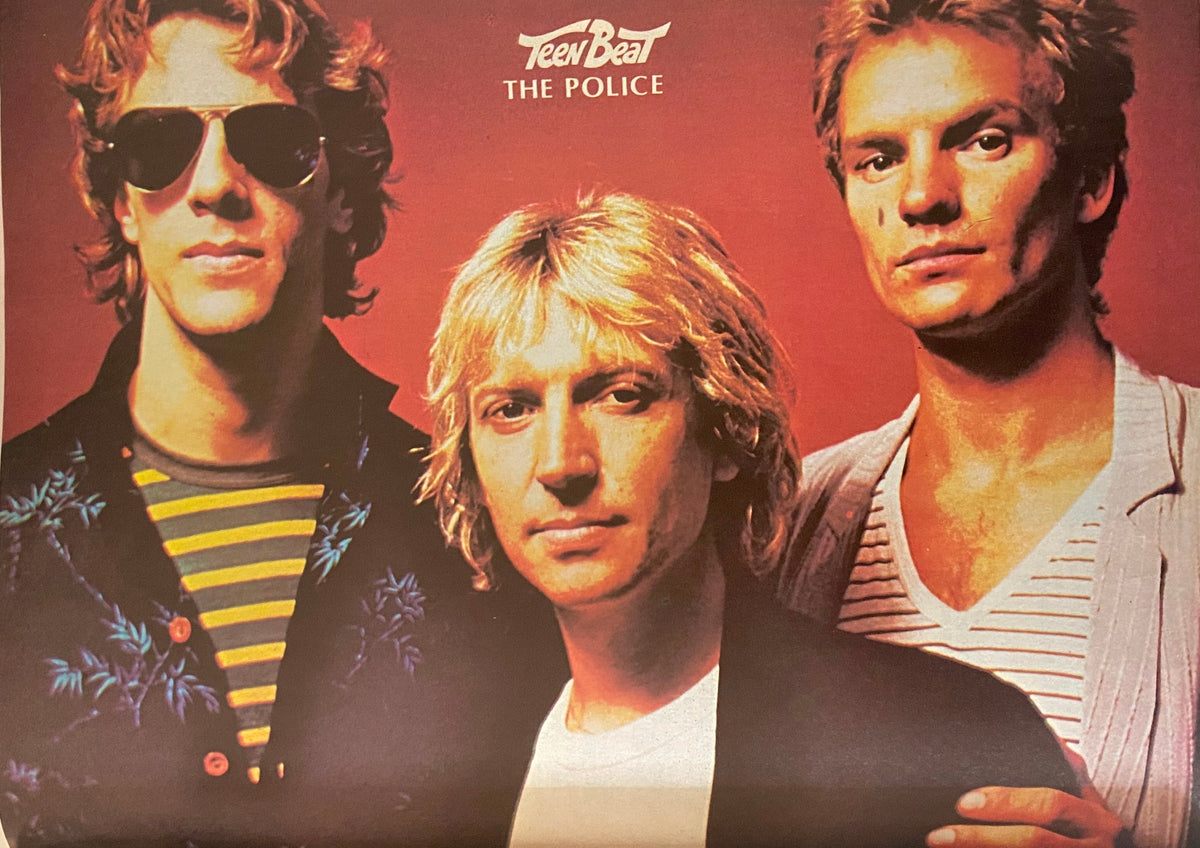 Teen Beat Magazine cover featuring The Police band, highlighting their stylish look, from the November 1981 issue.