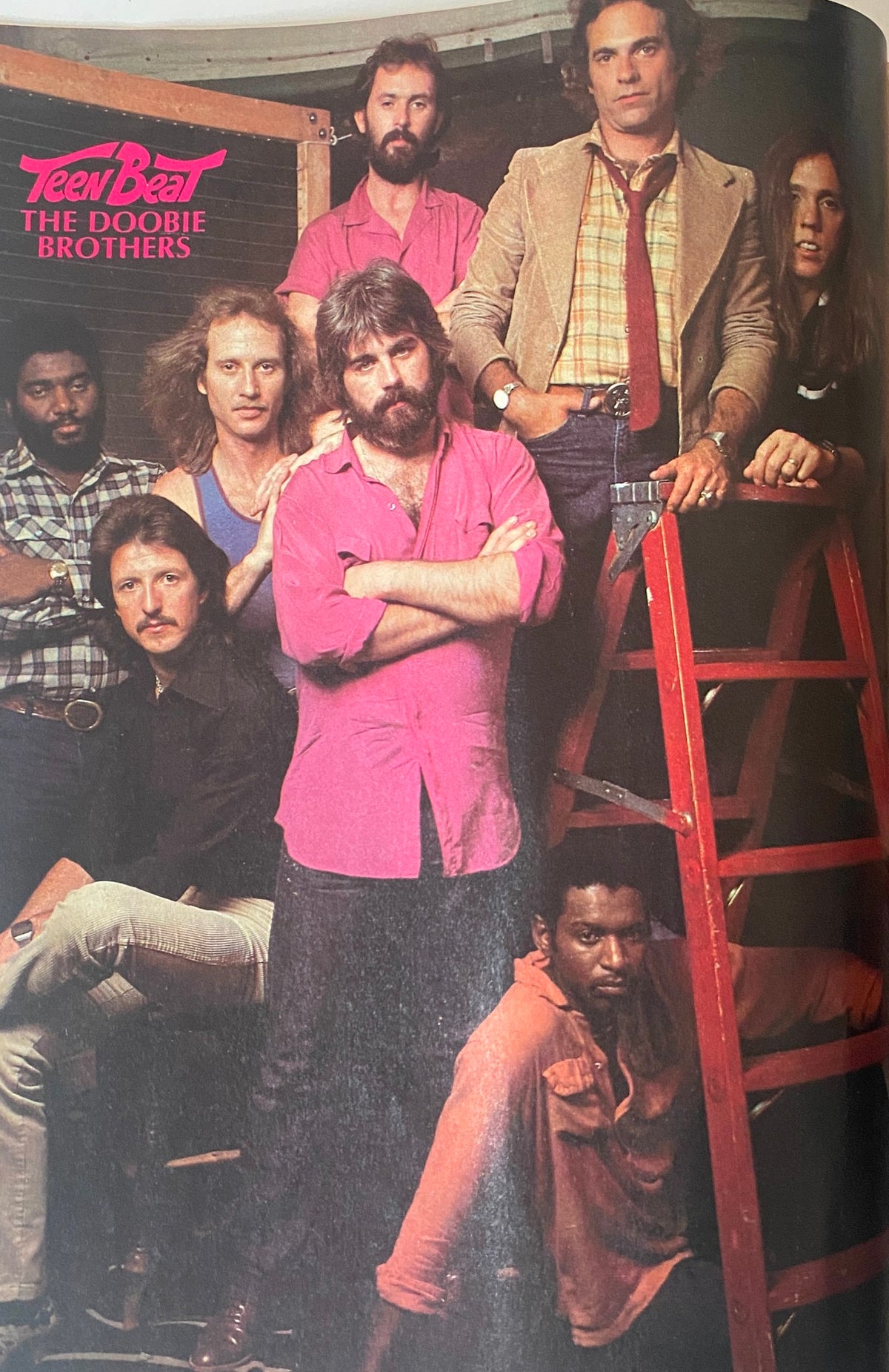 Teen Beat Magazine March 1981 photo of The Doobie Brothers, highlighting their presence in teen culture during the early 1980s.