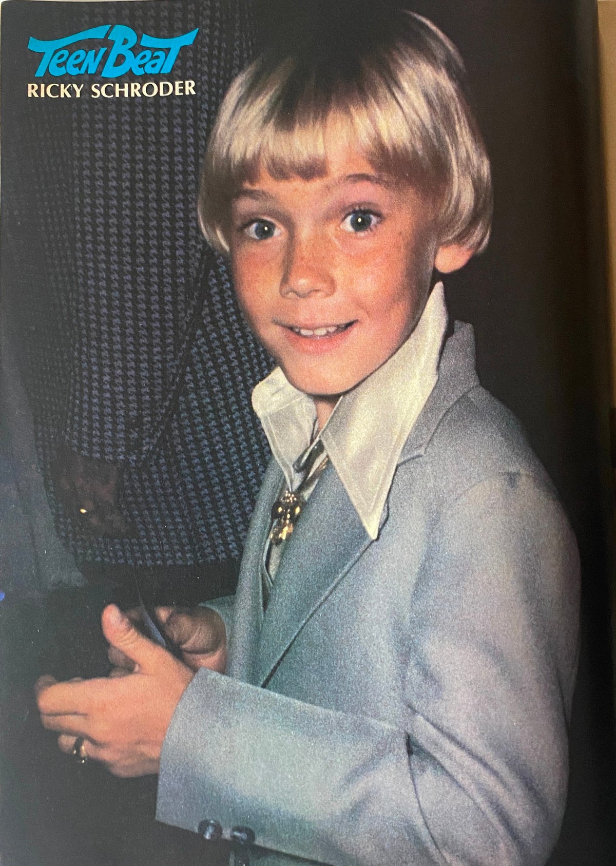 Teen Beat Magazine November 1980 image of young Ricky Schroder, celebrated for his charming early career as a teen idol.