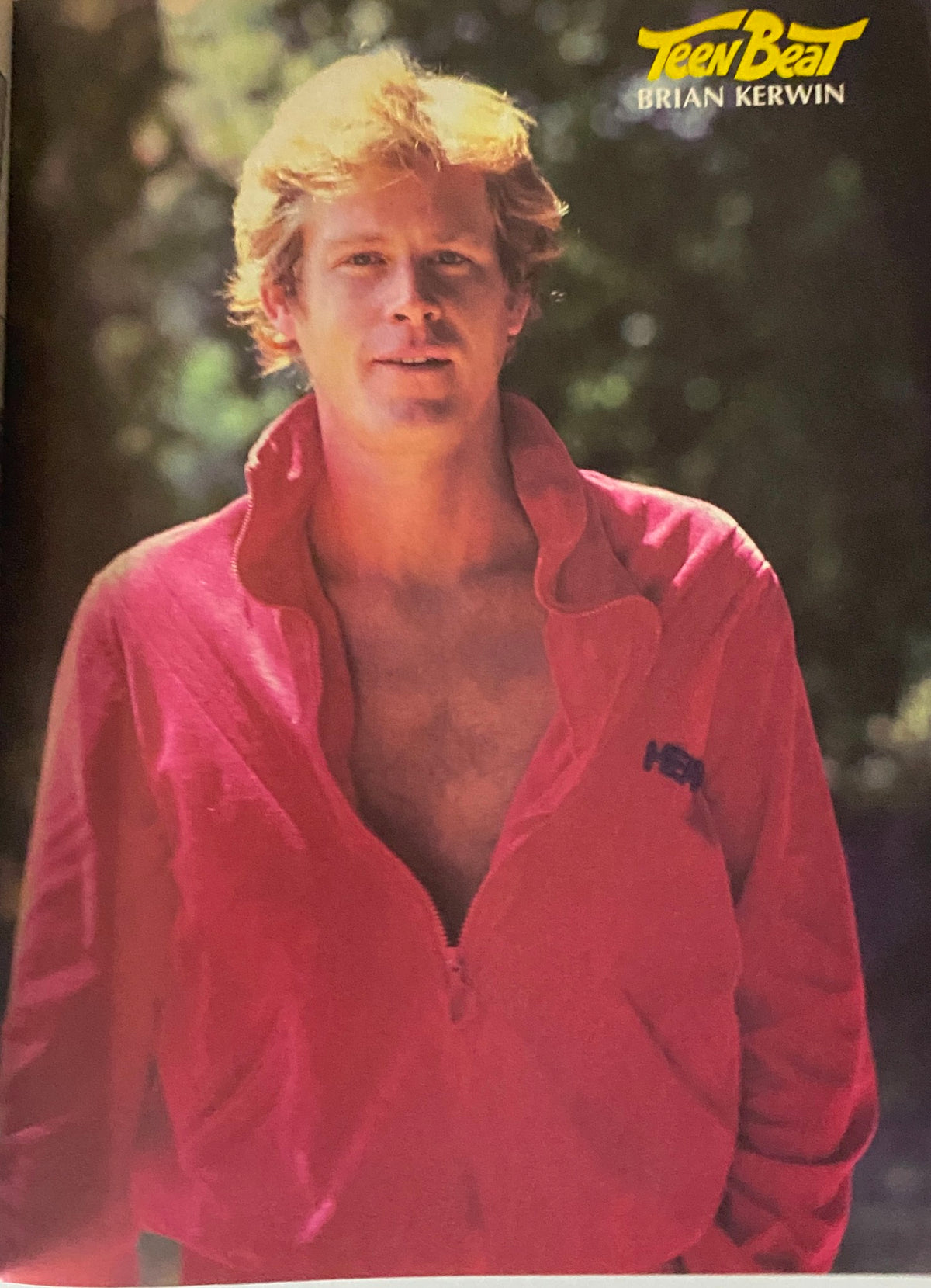 Teen Beat Magazine November 1980 photograph of actor Brian Kerwin, capturing a classic look from the 1980s for vintage entertainment enthusiasts.