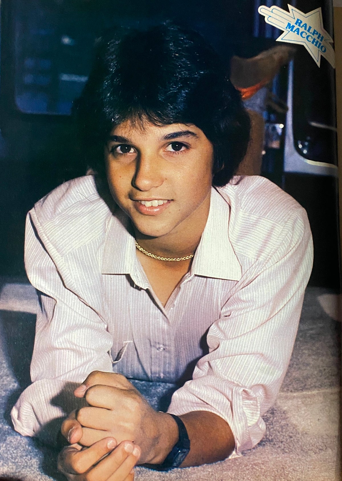 A young Ralph Macchio depicted in SuperTeen: Teen Stars Fax & Pix No. 4, showcasing his charm and style as a prominent teen idol of the 1980s.