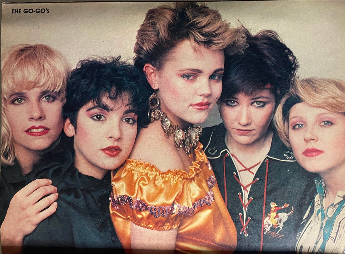 Rock Stars Photo Album No. 7 1982 page highlighting the all-female rock band The Go-Go's.