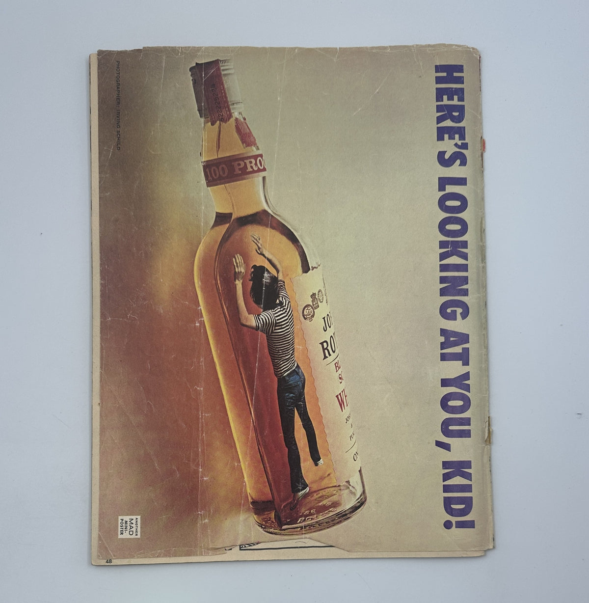 Back cover of MAD Magazine No. 178, October 1975, showcasing a humorous illustration with the text 'HERE'S LOOKING AT YOU, KID!'. The magazine is graded Good (G 2.0).