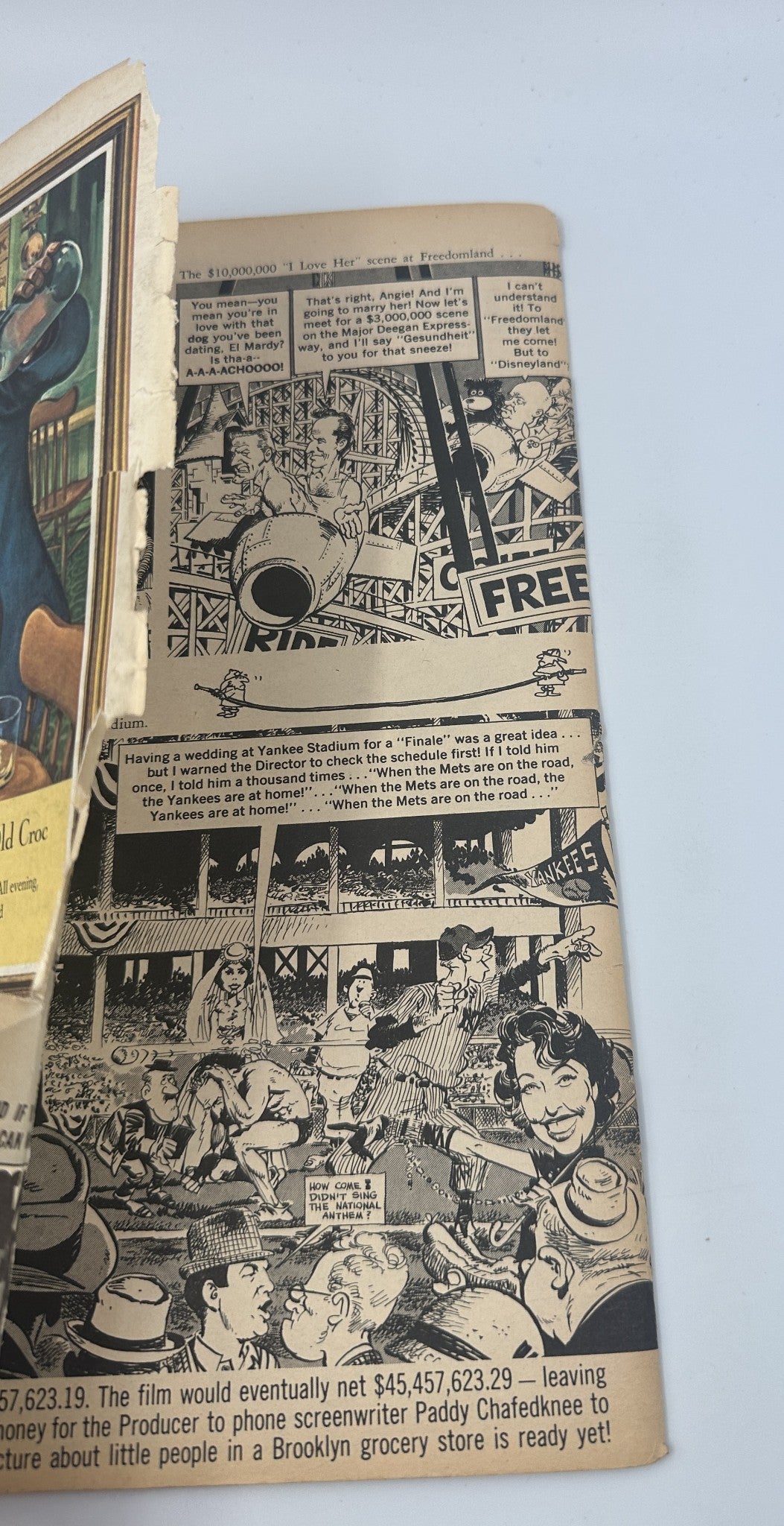 Page from MAD Magazine No. 78, April 1963, featuring a satirical comic strip and commentary on financial topics with a humorous twist, typical of the magazine's style.