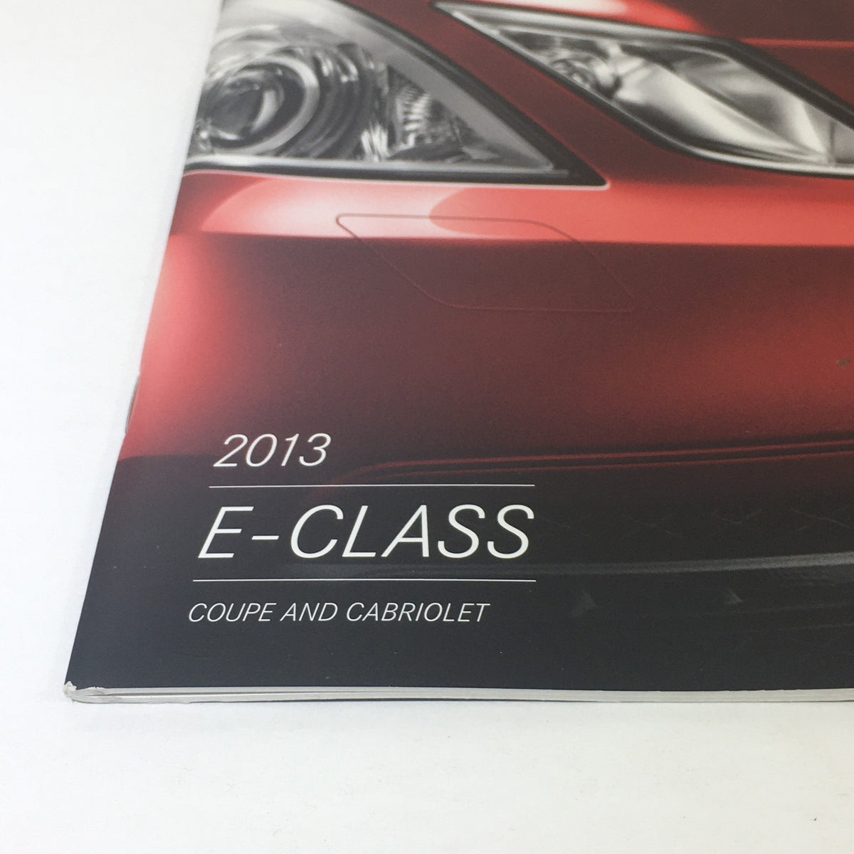 2013 Mercedes-Benz E-Class Coupe Cabriolet Dealership Car Auto Brochure Catalog detail showing the title and model designation on the cover.