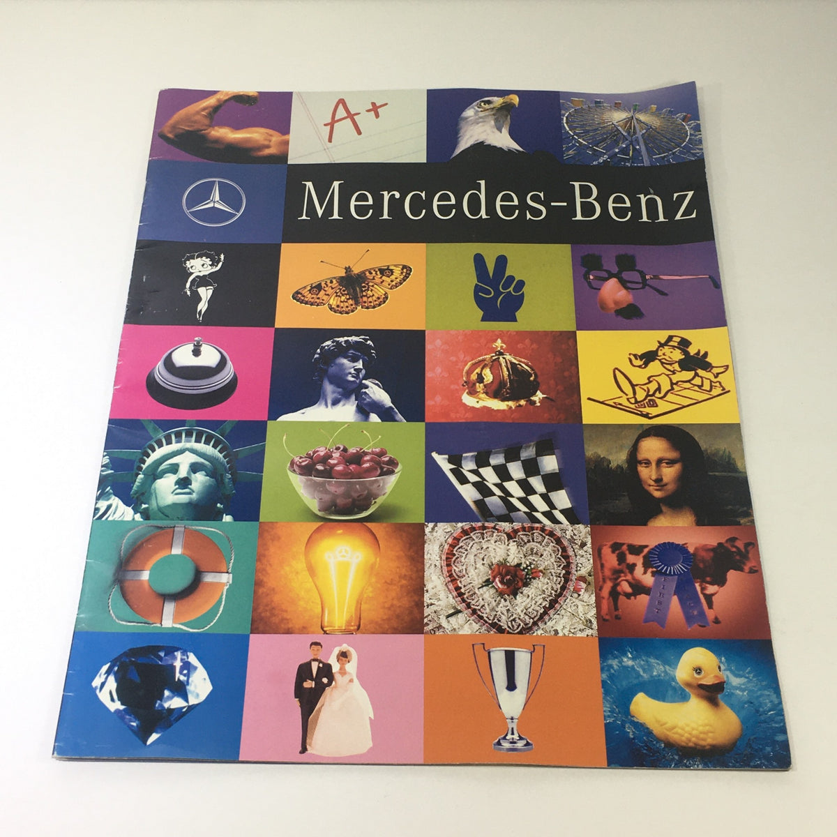 1997 Mercedes-Benz CLK-30 C-230 Sedan Dealership Car Auto Brochure Catalog cover featuring colorful images and the Mercedes-Benz logo.